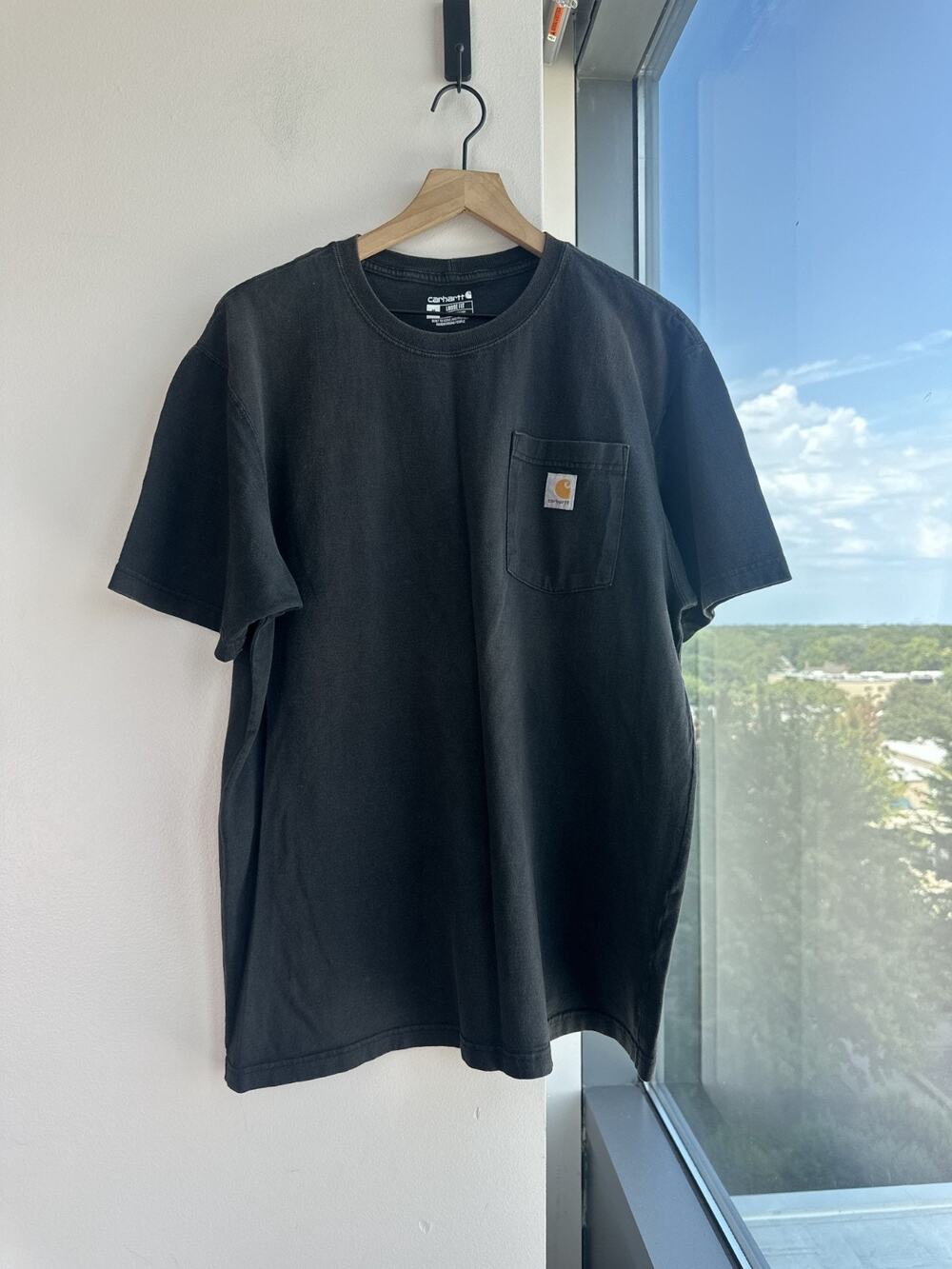 Carhartt Men's Black K87 Loose Fit Workwear Short Sleeve T-Shirt Sz M